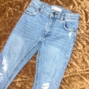 Zara Girls Blue Flare Jeans